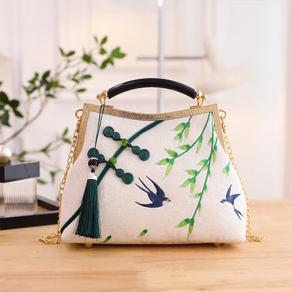 Embrodered clutch handbags